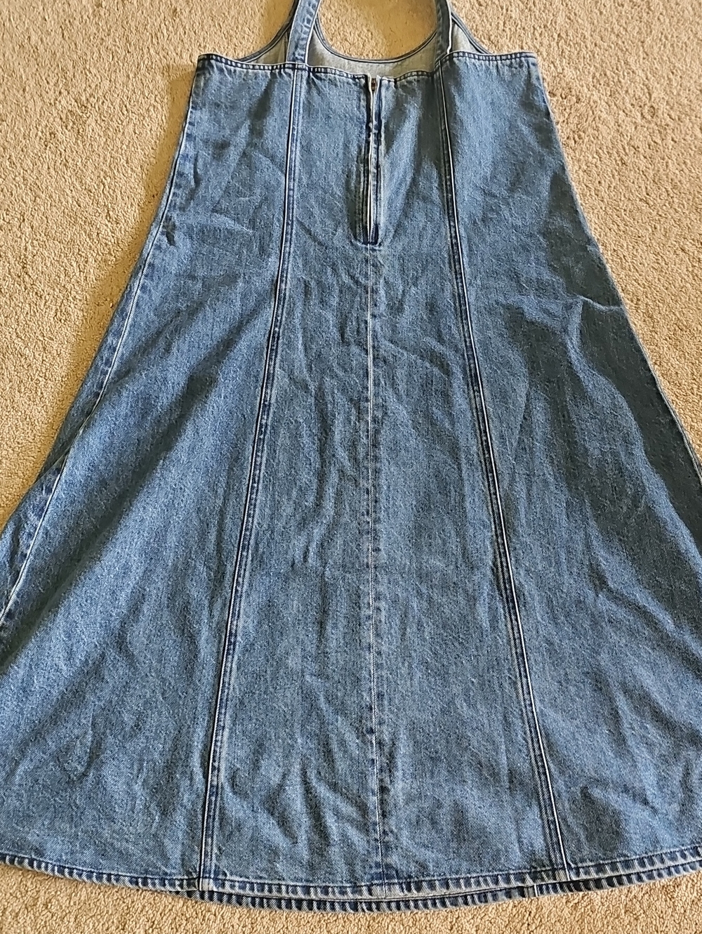 Madewell Denim Scoopneck Midi Dress - Picture 6 of 8